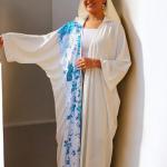قُفطان كريب رويال فري سايز مع بايت قلاب | Crêpe Royal Kaftan Free Size with Flip Sequins