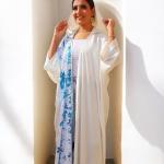 قُفطان كريب رويال فري سايز مع بايت قلاب | Crêpe Royal Kaftan Free Size with Flip Sequins