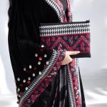 قُفطان قطيفة كوري مستورد درجة أولى مع تطريز أيتامين سيناوي وودع وباييت | Premium Imported Korean Velvet Kaftan with Sinai Embroidery, Shells & Sequins