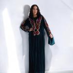قُفطان قطيفة كوري مستورد درجة أولى مع تطريز سيناوي يدوي دسم | Premium Imported Korean Velvet Kaftan with Rich Handmade Sinai Embroidery