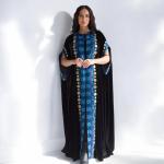 قُفطان قطيفة كوري مستورد درجة أولى مع تطريز سيناوي دسم هاند ميد بالكامل | Premium Imported Korean Velvet Kaftan with Rich Handmade Sinai Embroidery