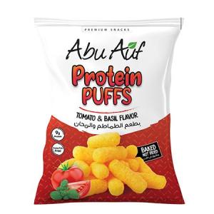 كيس سناكس بروتين طماطم بالريحان - 60 جم _ Tomato Basil Protein Snacks Bag - 60 gm( ابو عوف - Abu Auf )