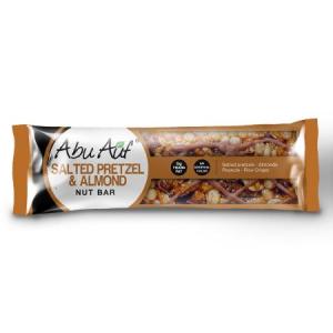 بار مكسرات باللوز والبريتزل المملح - 40 جم _ Nut Bar with Almonds and Salted Pretzel - 40 g( ابو عوف - Abu Auf )