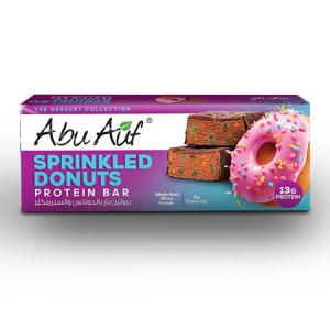 بروتين بار بالدونتس والسبرينكلز - 50 جم _ Protein bar with donuts and sprinkles - 50 g( ابو عوف - Abu Auf )