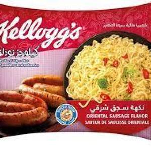 كلوجز نودلز بالسجق الشرقى - 110 جرام _ Kellogg's Noodles with Oriental Sausage - 110 grams